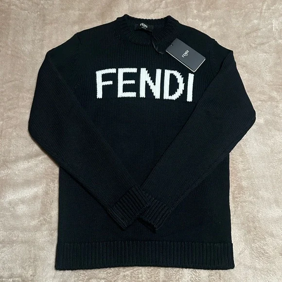 FENDI Black Wool Sweater - Picture 3 of 11